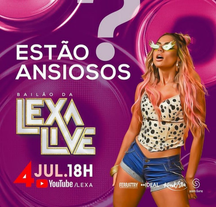 Foto ilustrativa para live da cantora live