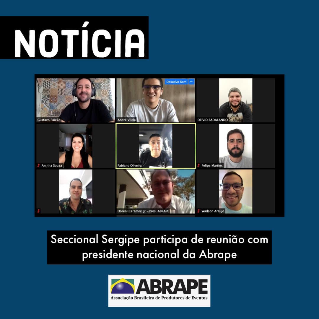 reunião da seccional sergipe com o presidente da Abrape nacional