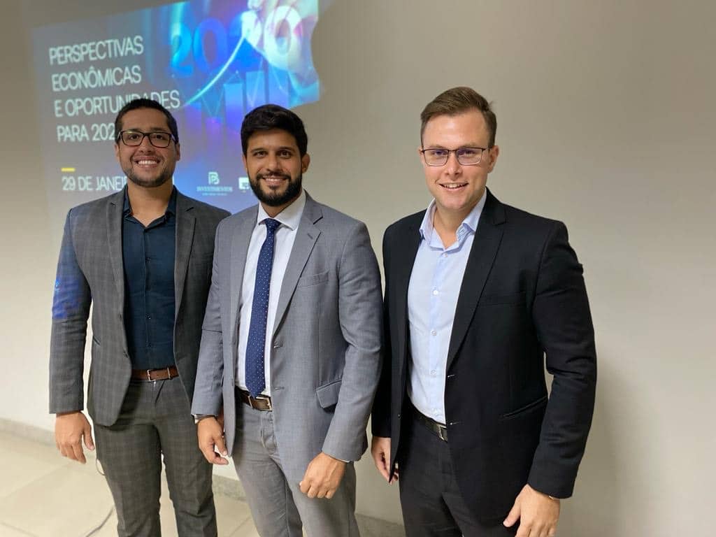na imagem os sócios Lucas Campos, Wilden Junior, Felipe Camelo