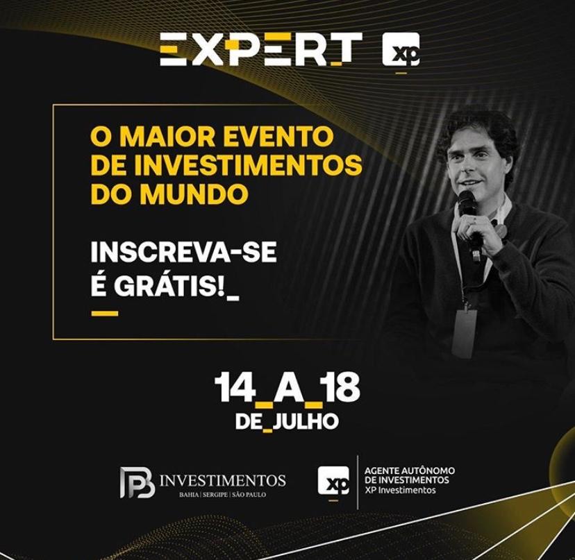 cartaz sobre o maior evento de investimentos do mundo