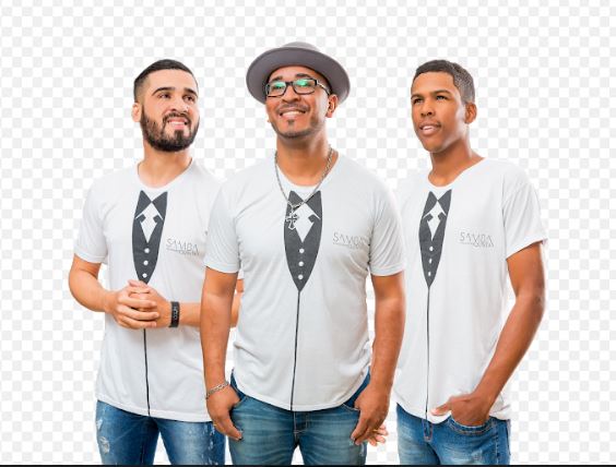 na imagem o trio que forma a banda Samba de Quinta